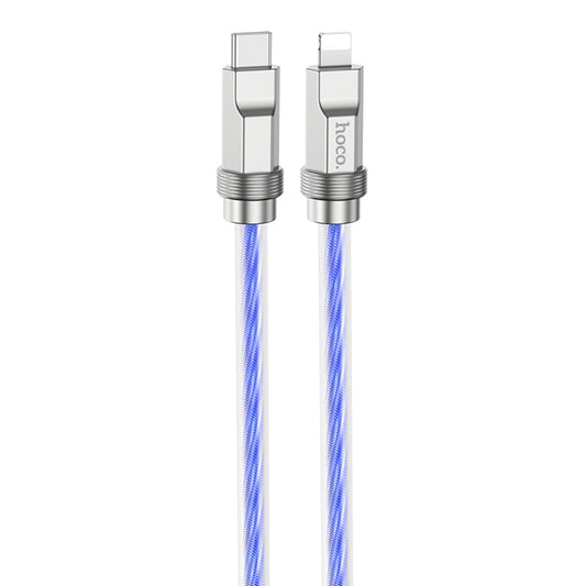 hoco U113 PD 20W USB-C/Type-C to 8 Pin Silicone Data Cable, Length: 1m(Blue) - 2 in 1 Cable by hoco | Online Shopping UK | buy2fix