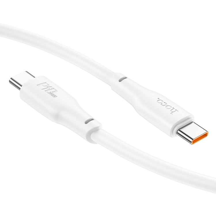 hoco X93 240W USB-C/Type-C to USB-C/Type-C Fast Charge Data Cable, Length:2m(White) - USB-C & Type-C Cable by hoco | Online Shopping UK | buy2fix