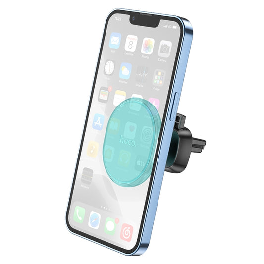 hoco H1 Car Air Outlet Magnetic Phone Holder(Blue) - In Car by hoco | Online Shopping UK | buy2fix