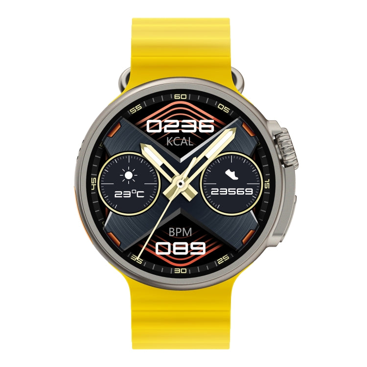 K9 Ultra Pro 1.39 inch Silicone Band IP67 Waterproof Smart Watch Support Bluetooth Call / NFC(Yellow) - Smart Wear by buy2fix | Online Shopping UK | buy2fix