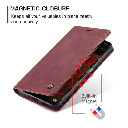 For Xiaomi Redmi Note 12 Pro+ 5G CaseMe 013 Multifunctional Horizontal Flip Leather Phone Case(Wine Red) - Xiaomi Cases by CaseMe | Online Shopping UK | buy2fix