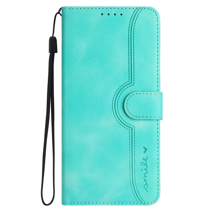For Xiaomi 13 Heart Pattern Skin Feel Leather Phone Case(Light Blue) - 13 Cases by buy2fix | Online Shopping UK | buy2fix