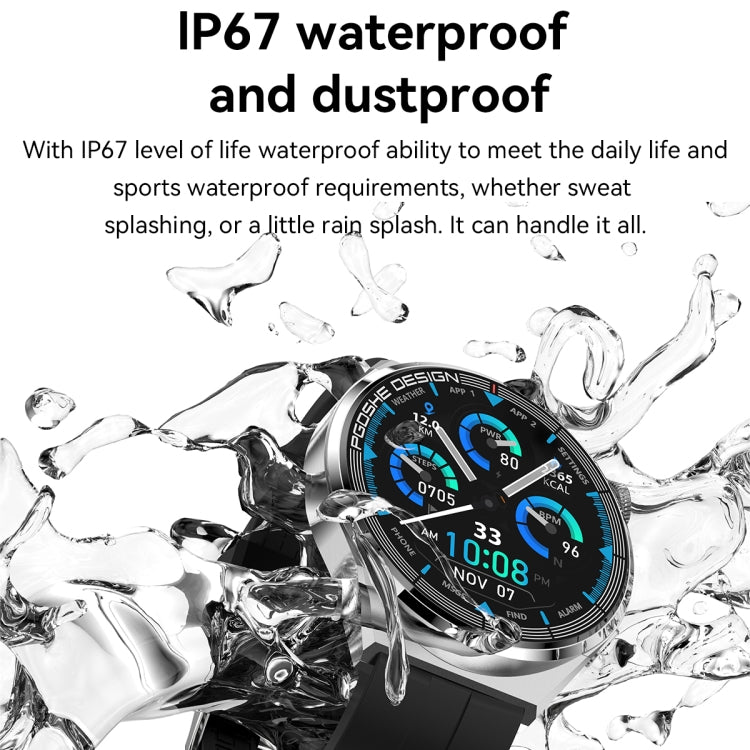 PG3 Pro 1.41 inch TFT Screen Smart Watch, Support Heart Rate / Blood Pressure Monitoring(Black Silver) - Smart Wear by buy2fix | Online Shopping UK | buy2fix