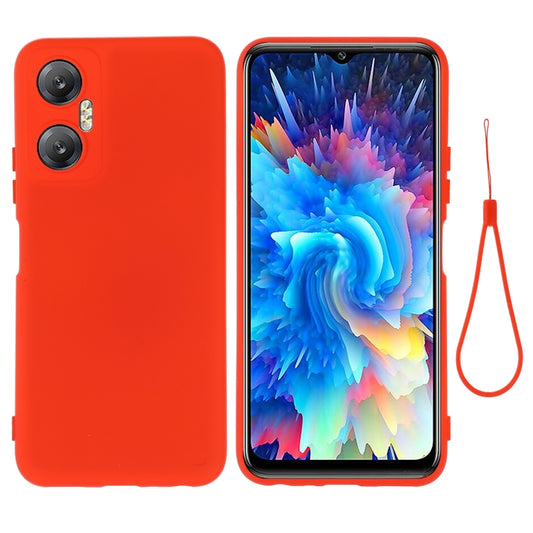 For Infinix Hot 20 5G Pure Color Liquid Silicone Shockproof Phone Case(Red) - Infinix Cases by buy2fix | Online Shopping UK | buy2fix