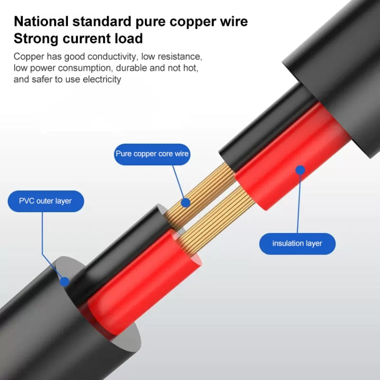 0.42m 8 in 1 DC Female to DC Male Power Connection Extension Cable - Security by buy2fix | Online Shopping UK | buy2fix