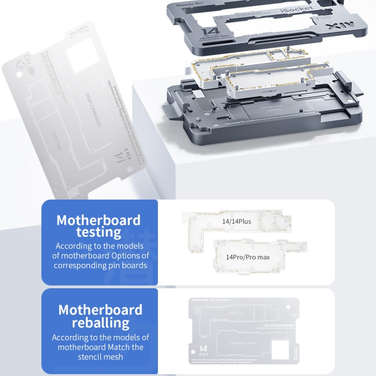 Qianli iSocket Motherboard Layered Test Fixture For iPhone 14 Series - Repair & Spare Parts by QIANLI | Online Shopping UK | buy2fix