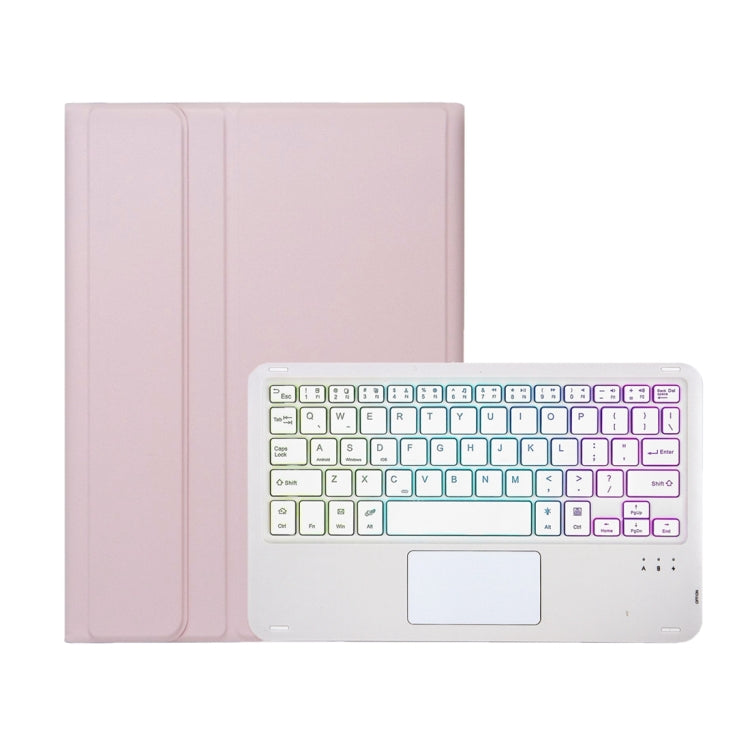 For OPPO Pad 2 11.61 inch 2023 OP13-AS Lambskin Texture Ultra-thin Detachable Backlight Bluetooth Keyboard Leather Case with Touchpad(Pink) - Others Keyboard by buy2fix | Online Shopping UK | buy2fix