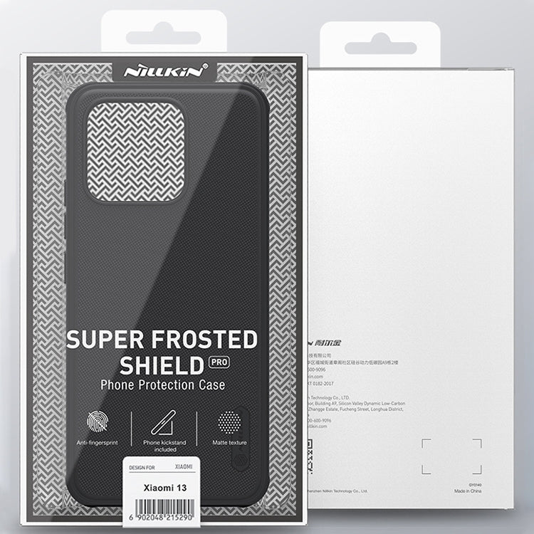 For Xiaomi 13 NILLKIN Frosted Shield Pro Magnetic Magsafe Phone Case(Black) - Xiaomi Cases by NILLKIN | Online Shopping UK | buy2fix