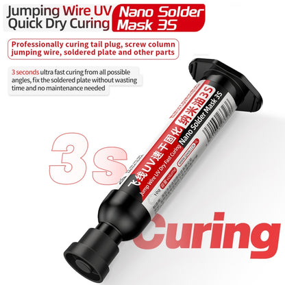 10pcs Qianli MEGA-IDEA Nano Solder Mask 3S Jump Wire UV Dry Fast Curing Glue - Repair & Spare Parts by QIANLI | Online Shopping UK | buy2fix
