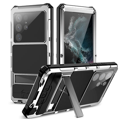 For Samsung Galaxy S22 Ultra 5G R-JUST RJ-56 3rd Gen Life Waterproof Dustproof Shockproof Phone Case(Silver) - Galaxy S22 Ultra 5G Cases by R-JUST | Online Shopping UK | buy2fix
