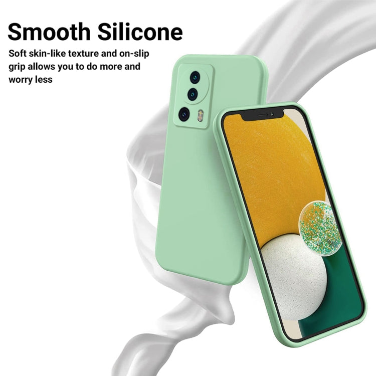 For Xiaomi 13 Lite / 12 Lite NE Pure Color Liquid Silicone Shockproof Phone Case(Green) - 13 Lite Cases by buy2fix | Online Shopping UK | buy2fix