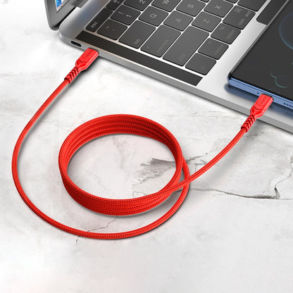 hoco X59 Victory 60W USB-C / Type-C to USB-C / Type-C Charging Data Dable, Length:1m(Red) - USB-C & Type-C Cable by hoco | Online Shopping UK | buy2fix