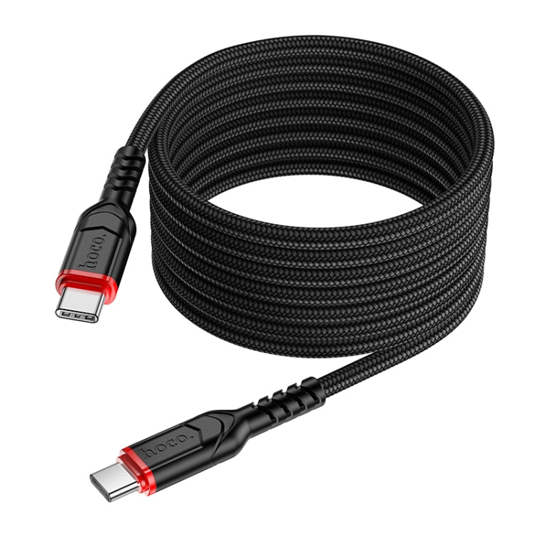 hoco X59 Victory 60W USB-C / Type-C to USB-C / Type-C Charging Data Dable, Length:2m(Black) - USB-C & Type-C Cable by hoco | Online Shopping UK | buy2fix