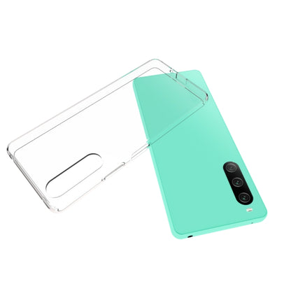 For Sony Xperia 10 V Waterproof Texture TPU Phone Case(Transparent) - Sony Cases by buy2fix | Online Shopping UK | buy2fix