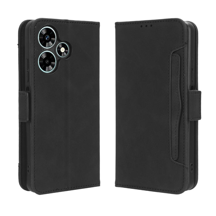 For Infinix Hot 30 4G X6831 Skin Feel Calf Texture Card Slots Leather Phone Case(Black) - Infinix Cases by buy2fix | Online Shopping UK | buy2fix