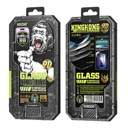 For iPhone 12 WK WTP-066 King Kong Vacha 9D Curved HD Tempered Glass Film(Black) - iPhone 12 / 12 Pro Tempered Glass by WK | Online Shopping UK | buy2fix