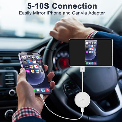 THT-020-6 USB + USB-C / Type-C Carplay Mirror Adapter for iPhone(White) - Bluetooth Adapters by buy2fix | Online Shopping UK | buy2fix