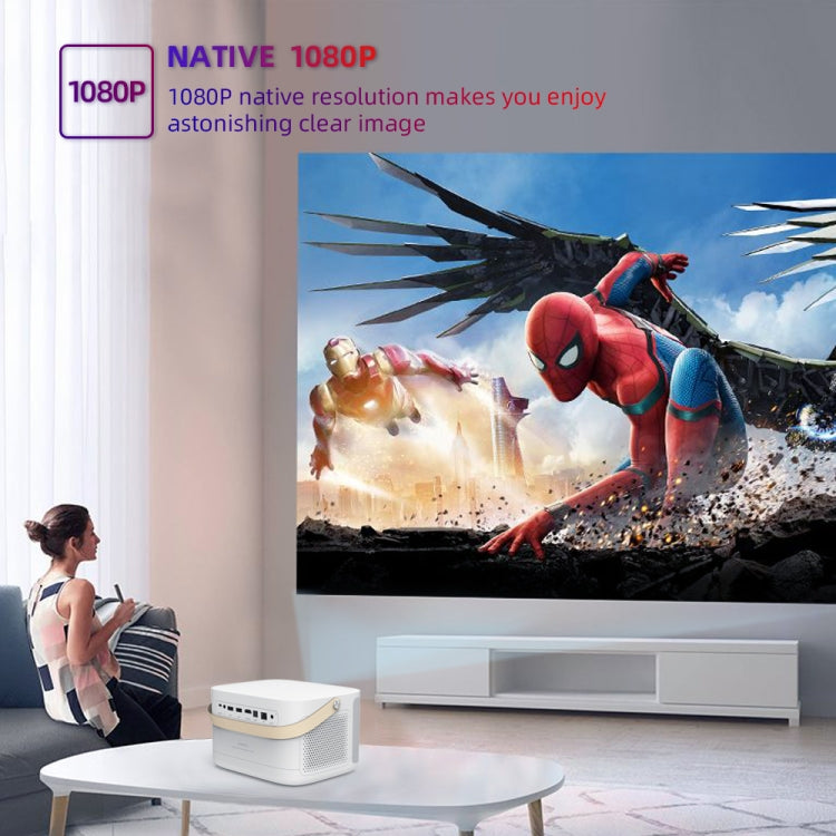 WOWOTO F8Plus DLP DMD 0.33 inch 1920 x 1080 4K 800ANSI RGBB LED Smart Projector(US Plug) -  by WOWOTO | Online Shopping UK | buy2fix