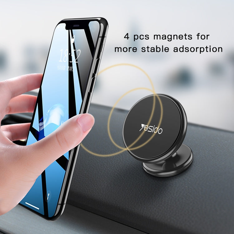 Yesido C58 Car Magnetic Suction Phone Holder(Black) -  by Yesido | Online Shopping UK | buy2fix