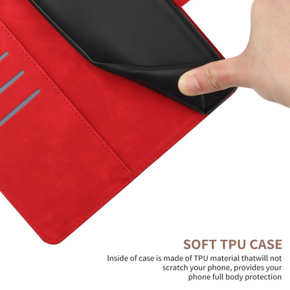 For Xiaomi Redmi 10A Stitching Embossed Leather Phone Case(Red) - Xiaomi Cases by buy2fix | Online Shopping UK | buy2fix