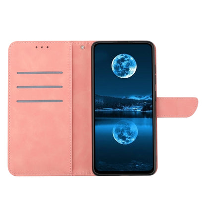 For Xiaomi Redmi A1 / A2 Stitching Embossed Leather Phone Case(Pink) - Xiaomi Cases by buy2fix | Online Shopping UK | buy2fix