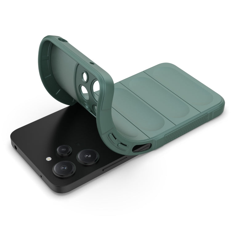 For Xiaomi Redmi 12 4G Magic Shield TPU + Flannel Phone Case(Grey) - Xiaomi Cases by buy2fix | Online Shopping UK | buy2fix