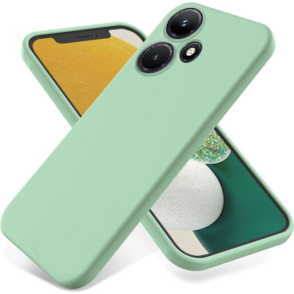 For Infinix Hot 30 Pure Color Liquid Silicone Shockproof Phone Case(Green) - Infinix Cases by buy2fix | Online Shopping UK | buy2fix