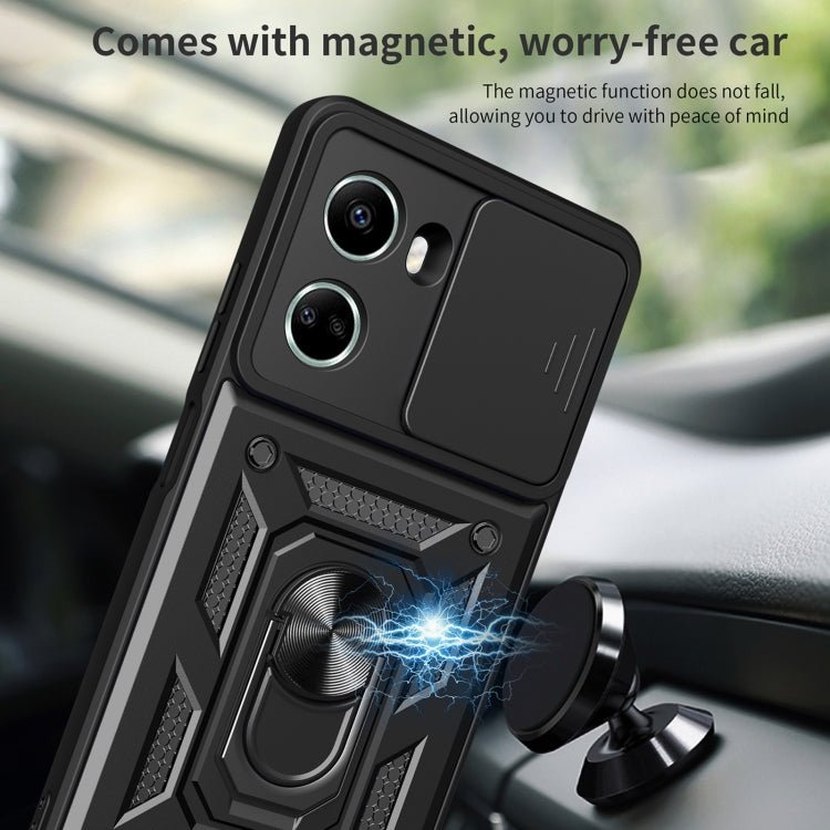 For Huawei nova 10 SE Sliding Camera Cover Design TPU+PC Phone Case(Black) - Huawei Cases by buy2fix | Online Shopping UK | buy2fix