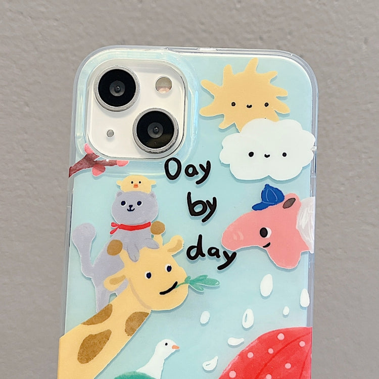 For iPhone 13 Pro IMD Cute Animal Pattern Phone Case(Giraffe) - iPhone 13 Pro Cases by buy2fix | Online Shopping UK | buy2fix