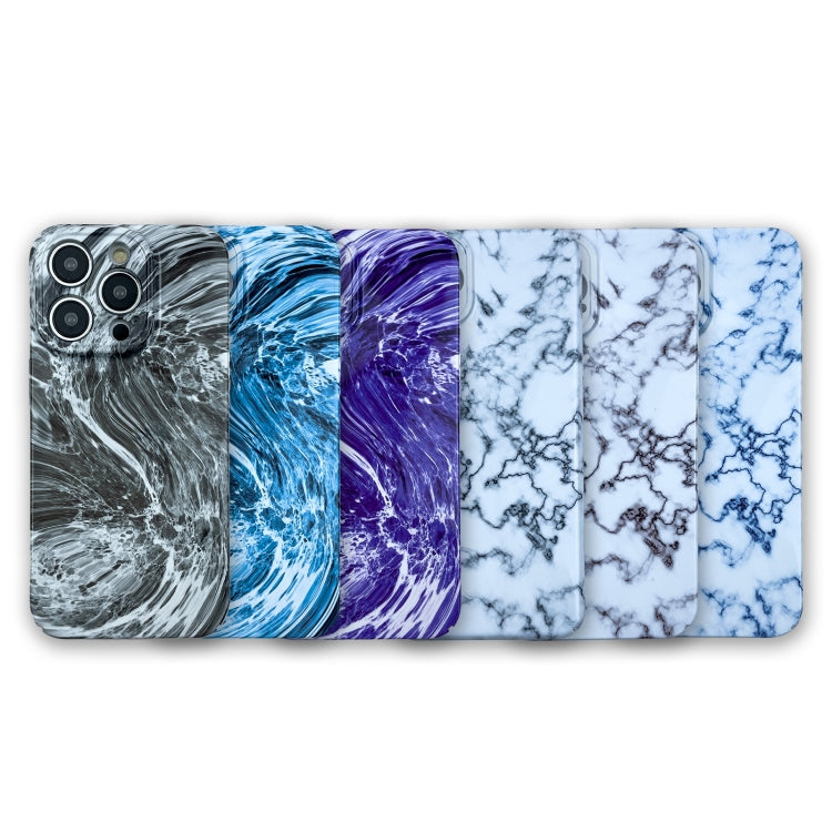 For iPhone 8 Plus / 7 Plus Marble Pattern Phone Case(Black White) - More iPhone Cases by buy2fix | Online Shopping UK | buy2fix