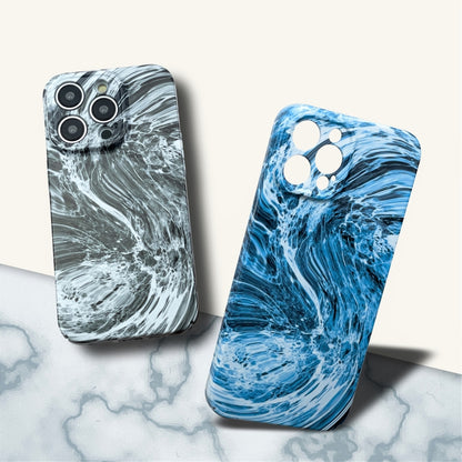 For iPhone 14 Pro Marble Pattern Phone Case(Black White) - iPhone 14 Pro Cases by buy2fix | Online Shopping UK | buy2fix