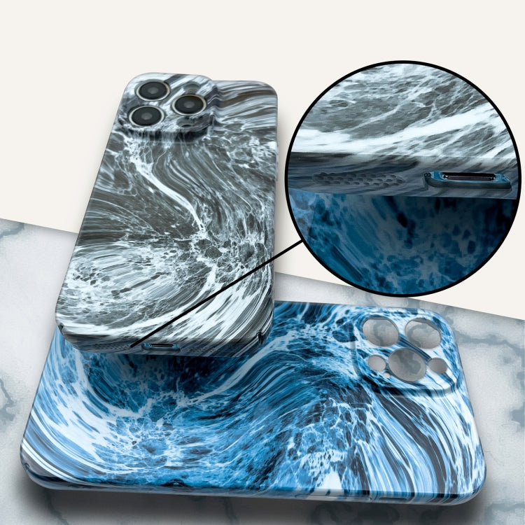 For iPhone XS Max Marble Pattern Phone Case(Blue White) - More iPhone Cases by buy2fix | Online Shopping UK | buy2fix