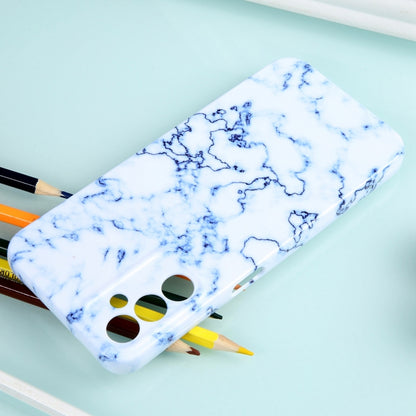For Samsung Galaxy S22 5G Marble Pattern Phone Case(Blue White) - Galaxy S22 5G Cases by buy2fix | Online Shopping UK | buy2fix