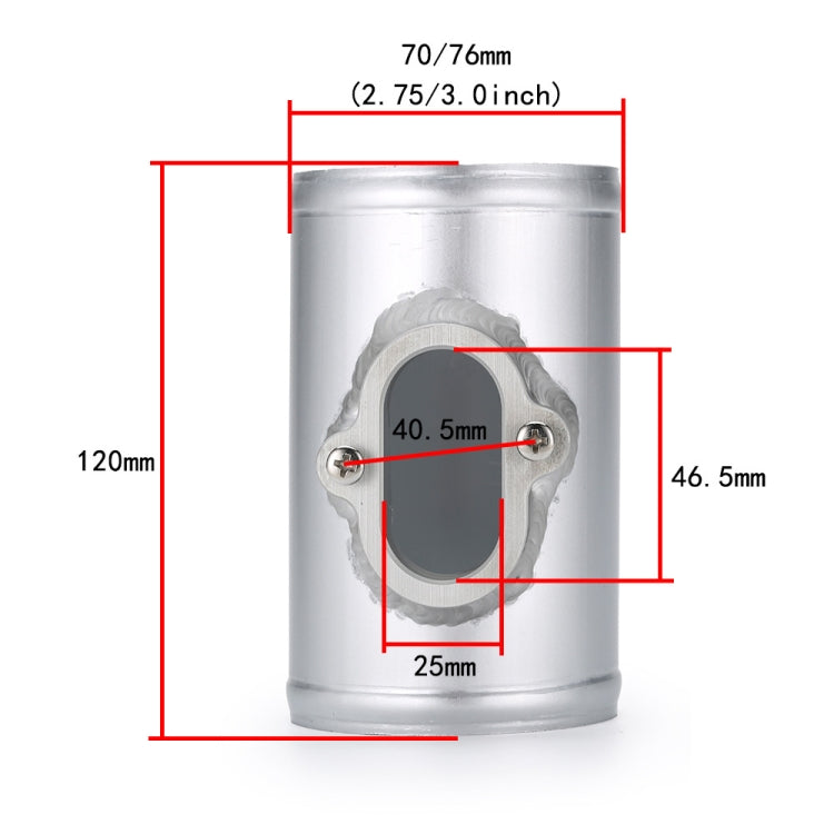 70mm XH-UN610 Car Modified Engine Air Flow Meter Flange Intake Sensor Base for Chevrolet / Buick - In Car by buy2fix | Online Shopping UK | buy2fix