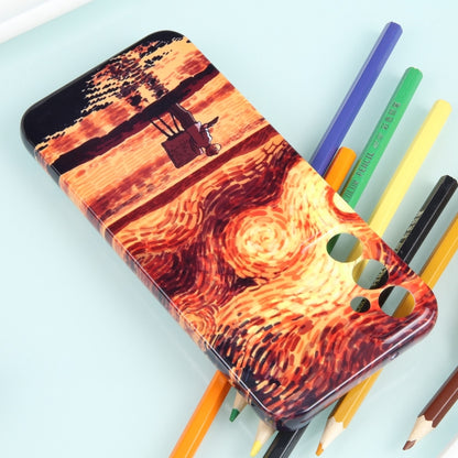 For Samsung Galaxy S22 Ultra 5G Precise Hole Oil Painting Pattern PC Phone Case(Sunset) - Galaxy S22 Ultra 5G Cases by buy2fix | Online Shopping UK | buy2fix