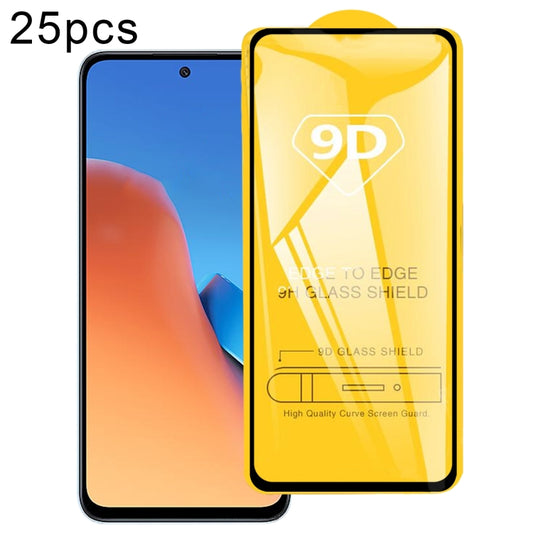 For Xiaomi Redmi 12 / 12R / 12 5G / Note 12R / Poco M6 Pro 25pcs 9D Full Glue Screen Tempered Glass Film -  by buy2fix | Online Shopping UK | buy2fix
