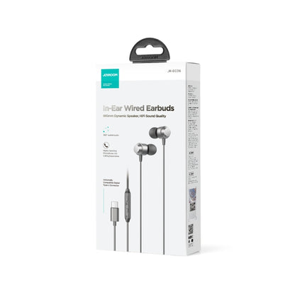 JOYROOM JR-EC06 Type-C Metal In-Ear Wired Earphone, Length: 1.2m(Dark Grey) - Type-C Earphone by JOYROOM | Online Shopping UK | buy2fix