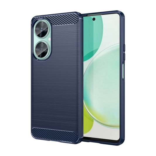 For Huawei Enjoy 60 Pro Brushed Texture Carbon Fiber TPU Phone Case(Blue) - Huawei Cases by buy2fix | Online Shopping UK | buy2fix