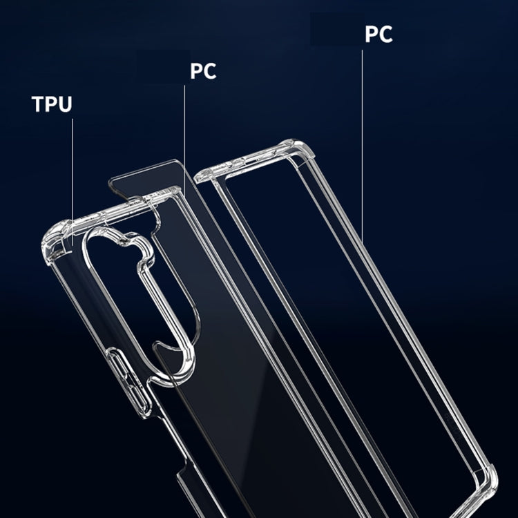 For Samsung Galaxy Z Fold5 Transparent PC + TPU Shockproof Phone Case - Galaxy Z Fold5 Cases by buy2fix | Online Shopping UK | buy2fix