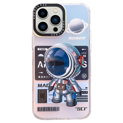 For iPhone 13 Pro Mechanical Astronaut Pattern TPU Phone Case(Blue) - iPhone 13 Pro Cases by buy2fix | Online Shopping UK | buy2fix