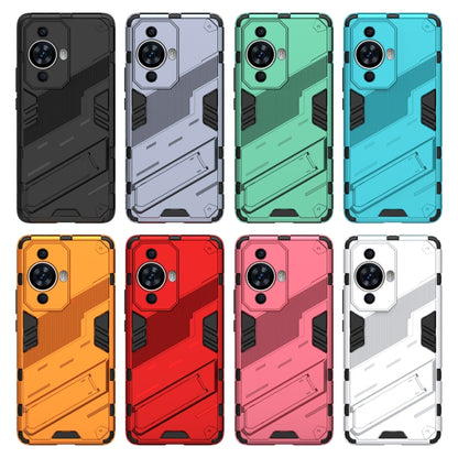 For Huawei nova 11 Pro 4G Punk Armor 2 in 1 PC + TPU Phone Case with Holder(Black) - Huawei Cases by buy2fix | Online Shopping UK | buy2fix