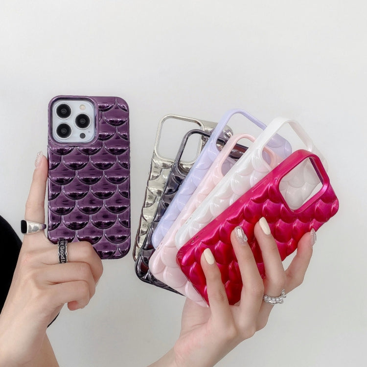 For iPhone 15 Pro Max 3D Scale Style TPU Phone Case(Light Purple) - iPhone 15 Pro Max Cases by buy2fix | Online Shopping UK | buy2fix