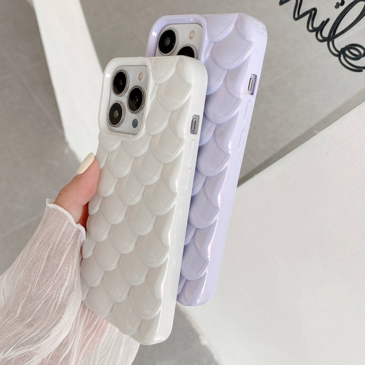 For iPhone 15 Pro Max 3D Scale Style TPU Phone Case(White) - iPhone 15 Pro Max Cases by buy2fix | Online Shopping UK | buy2fix