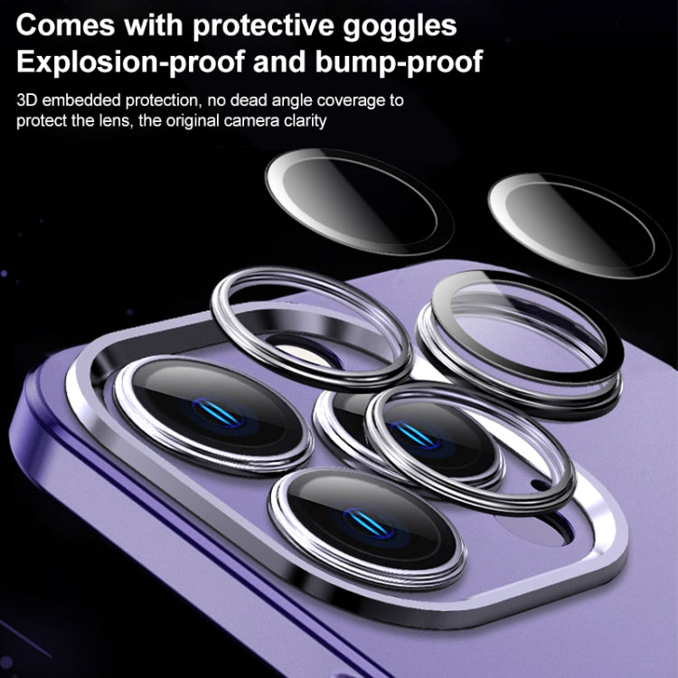 For iPhone 12 Pro Frosted Metal Material Phone Case with Lens Protection(Purple) - iPhone 12 / 12 Pro Cases by buy2fix | Online Shopping UK | buy2fix