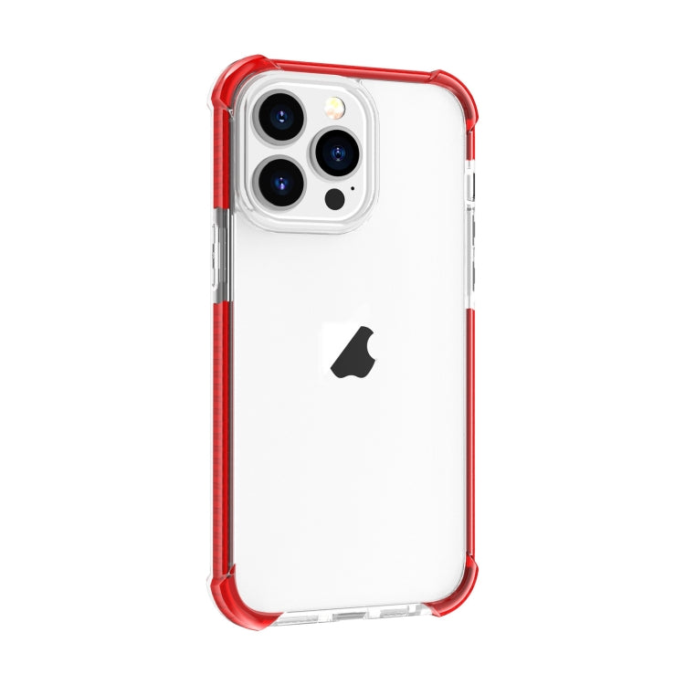 For iPhone 15 Pro Max Four-corner Shockproof TPU + Acrylic Phone Case(Red) - iPhone 15 Pro Max Cases by buy2fix | Online Shopping UK | buy2fix
