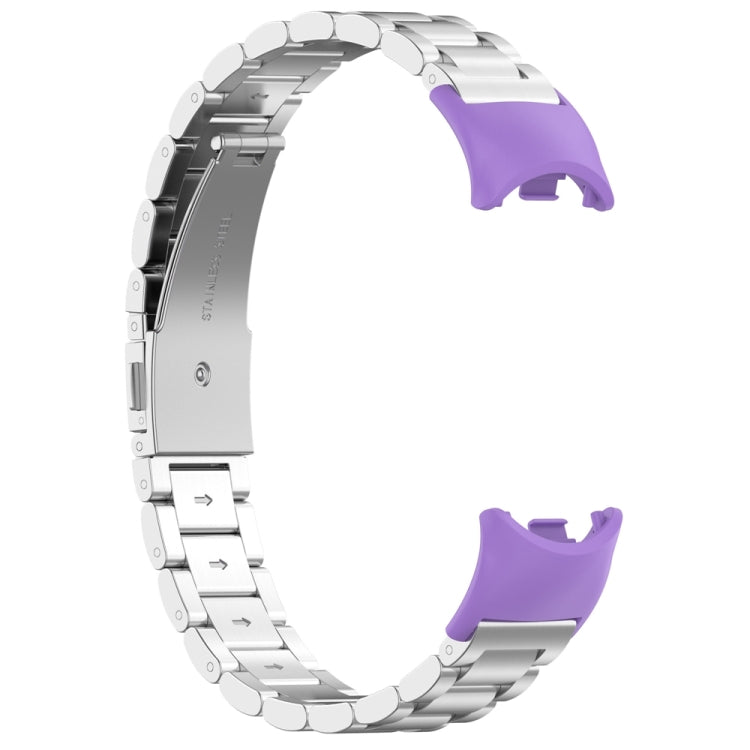 For Xiaomi Mi Band 8 1 Pair  PC Plastic Watch Band Connector(Purple) - For Xiaomi by buy2fix | Online Shopping UK | buy2fix