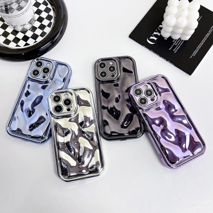 For iPhone XS Max Electroplating Meteorite Texture TPU Phone Case(Blue) - More iPhone Cases by buy2fix | Online Shopping UK | buy2fix