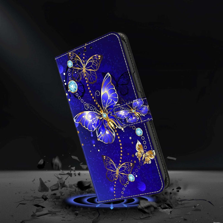 For Xiaomi 13 Crystal 3D Shockproof Protective Leather Phone Case(Diamond Butterfly) - 13 Cases by buy2fix | Online Shopping UK | buy2fix