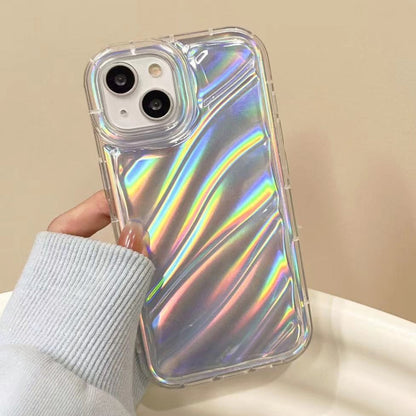 For iPhone 11 Laser Sequin Waves TPU Phone Case(Transparent) - iPhone 11 Cases by buy2fix | Online Shopping UK | buy2fix