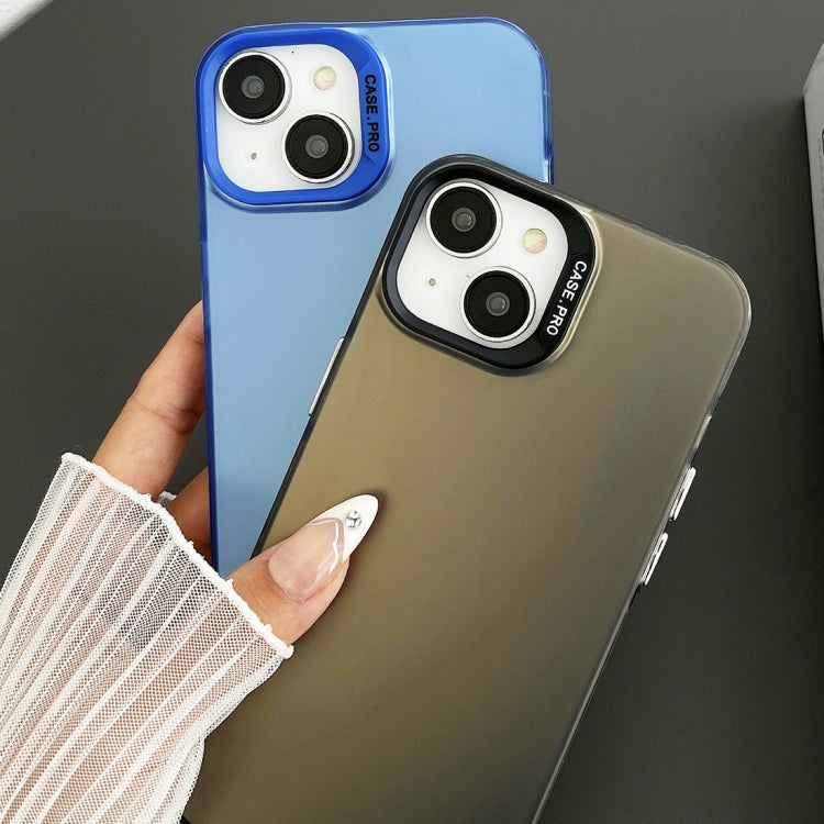 For iPhone 13 Semi Transparent Frosted PC Phone Case(Blue) - iPhone 13 Cases by buy2fix | Online Shopping UK | buy2fix